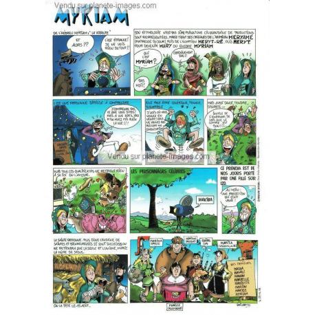 Carte prénom en BD - Myriam - 15x21 cm