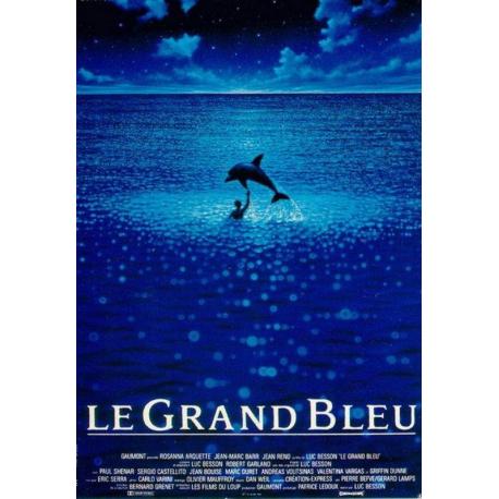 Affiche Le grand bleu avec Jean Reno - Luc Besson - 40x53 cm Pliée