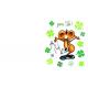Carte Ze souris folie's - Une petite carte porte-bonheur... - Carte double 13.7x15.5 cm
