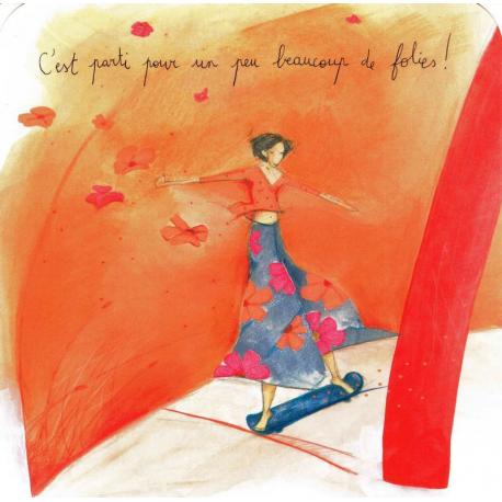 Carte Anne Sophie Rutsaert C Est Parti Pour Un Peu Beaucoup De Folies 14x14 Cm Planete Images Com Carte Anne Sophie Rutsaert C Est Parti Pour Un Peu Beaucoup De Folies 14x14 Cm Planete Images Com