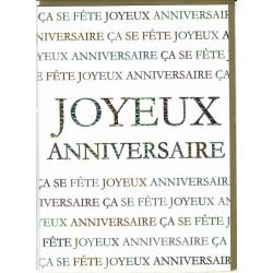 Carte double Sparkle - Joyeux anniversaire Ca se fête - 12x17 cm