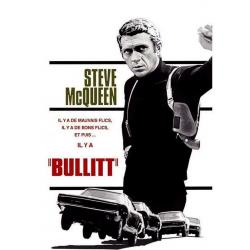 Affiche Steve Mc Queen - Bullitt - Affiche 50x70 cm