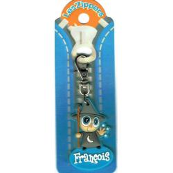 Porte-clés Zipper prénom FRANCOIS - 6.5x3 cm env