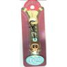 Porte-clés Zipper prénom KELLY - 6.5x 3 cm env