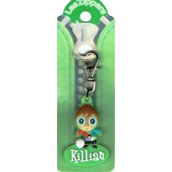 Porte-clés Zipper prénom KILLIAN - 6.5x3 cm env