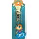 Porte-clés Zipper prénom LEILA - 6.5x 3 cm env