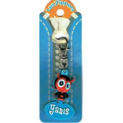 Porte-clés Zipper prénom YANIS - 6.5x 3 cm env