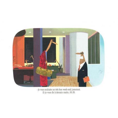 Carte Woutch H - Bon week-end - 10.5x15 cm