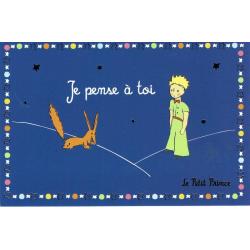 Carte Le Petit Prince de Saint-Excupéry - Je pense à toi ... - 10x15 cm