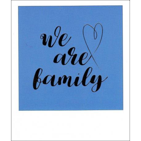 Carte citation - We are family... - Polaroid colorchic 10x12 cm