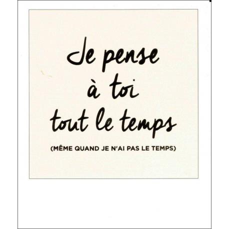 Carte Citation Je Pense A Toi Tous Le Temps Polaroid Colorchic 10x12 Cm Planete Images Com Carte Citation Je Pense A Toi Tous Le Temps Polaroid Colorchic 10x12 Cm Planete Images Com