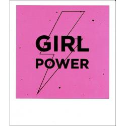 Carte citation - Girl power - Polaroid colorchic 10x12 cm