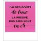 Carte citation - J'ai des goûts de livre La preuve, mes amis sont en or - Polaroid colorchic 10x12 cm