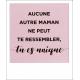 Carte citation - Aucune maman ne peut te ressembler... - Polaroid colorchic 10x12 cm