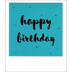 Carte citation - Happy birthday - Polaroid colorchic 10x12 cm
