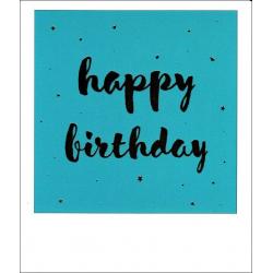 Carte citation - Happy birthday - Polaroid colorchic 10x12 cm