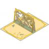 Carte Relief Pop Up - Sans texte : Chevaux - PL19 - 11.7x16.75 cm