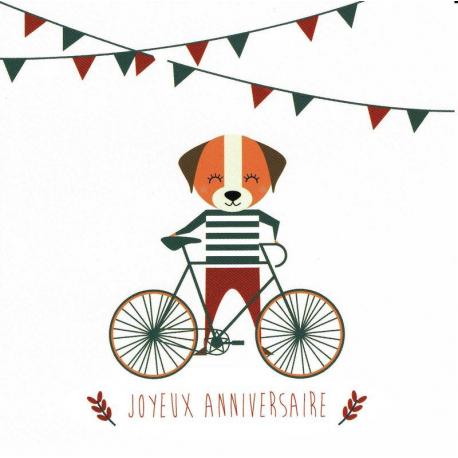 Carte Stéphanie Boulnois : Titi Pinson - Joyeux anniversaire Le podium - 13.5x13.5 cm