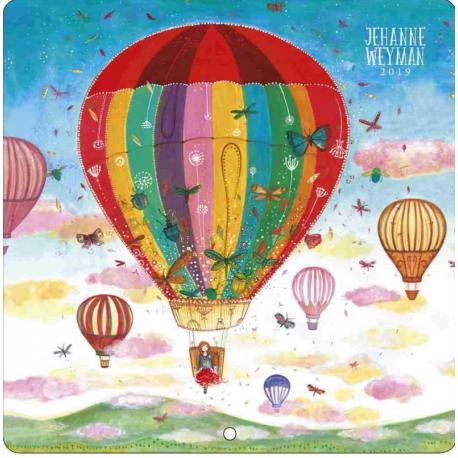 Calendrier Jehanne Weyman 2019 - Up in the air - 30x30 cm