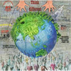 Carte Maïlo - Impressions urbaines : think different - 14x14 cm