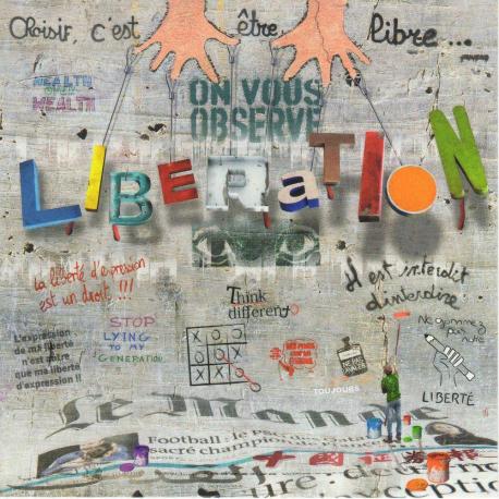 Carte Maïlo - Impressions urbaines : Liberation - 14x14 cm