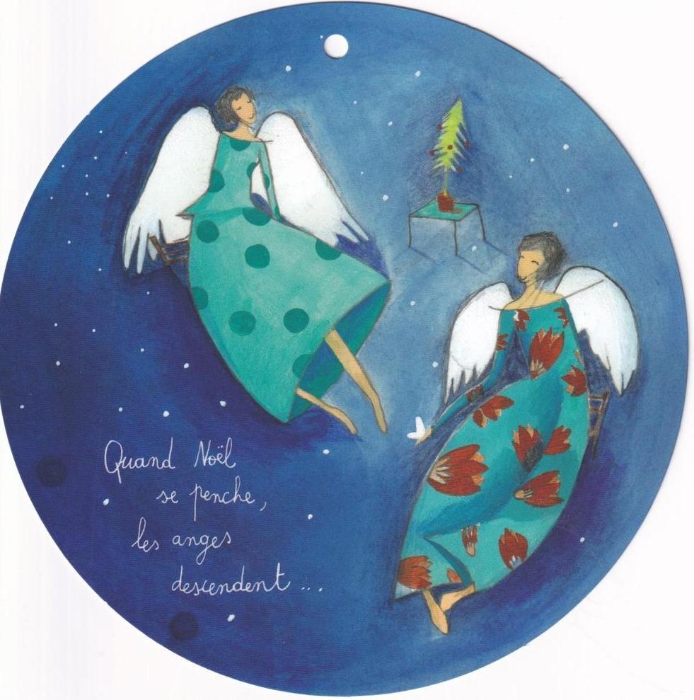 Carte Anne Sophie Rutsaert Quand Noel Se Penche Les Anges Descendent Diam 15 Cm Planete Images Com Carte Anne Sophie Rutsaert Quand Noel Se Penche Les Anges Descendent Diam 15 Cm Planete Images Com
