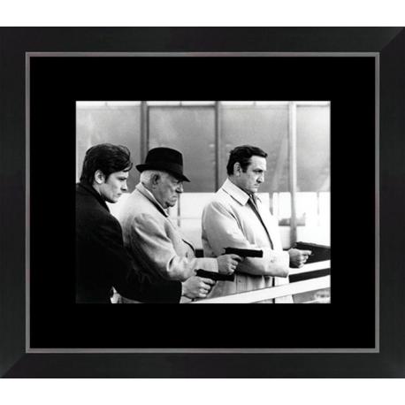 Affiche encadrée Le clan des Siciliens - Delon Gabin Ventura - Dimension 24x30 cm