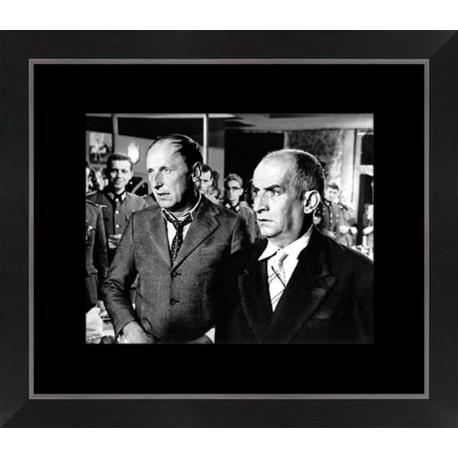 Affiche encadrée La Grande Vadrouille - Bourvil Funes - Dimension 24x30 cm