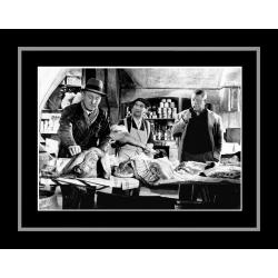 Affiche encadrée Noir et Blanc: La Traversée de Paris - Gabin Bourvil Funés - 50x70 cm (Cadre Tucson)