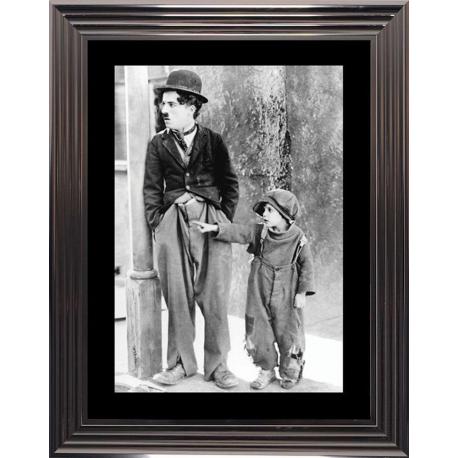 Affiche encadrée Le Kid - Charlie Chaplin - 50x70 cm