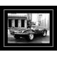 Affiche encadrée Bullitt - Steve Mc Queen et sa Jaguar - Affiche encadrée 50x70 cm