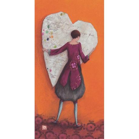 Carte Gaelle Boissonnard 19 Coeur Enlace 10 5x21 Cm Ref Planete Images Com