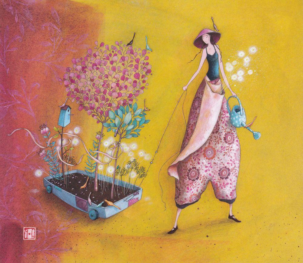 Carte Gaelle Boissonnard 19 Le Jardin Ambulant 14x16 Cm Ref Planete Images Com