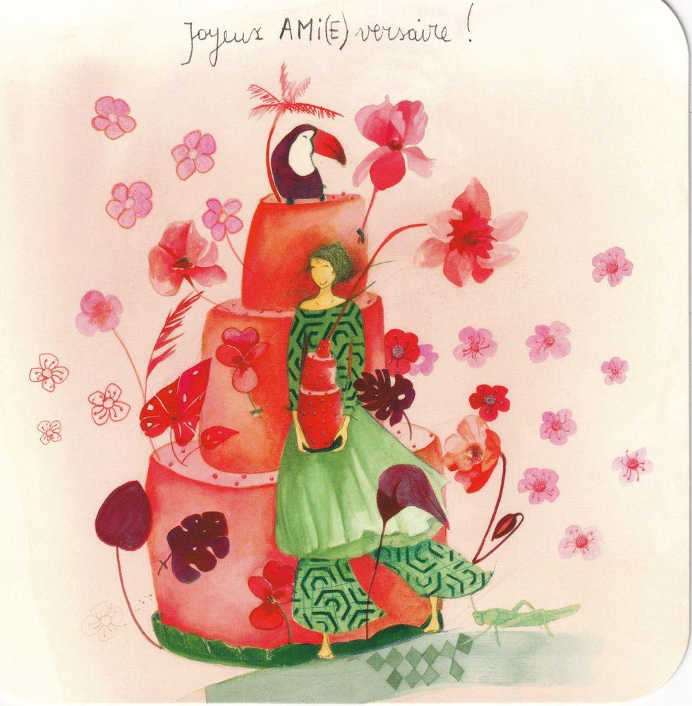 Carte Anne Sophie Rutsaert Joyeux Ami E Versaire 14x14 Cm Planete Images Com Carte Anne Sophie Rutsaert Joyeux Ami E Versaire 14x14 Cm Planete Images Com
