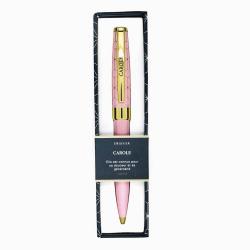 Stylo prénom CAROLE - Rétractable + boite cadeau