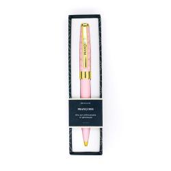 Stylo prénom FRANCOISE - Rétractable + boite cadeau