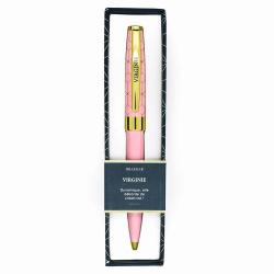 Stylo prénom VIRGINIE - Rétractable + boite cadeau