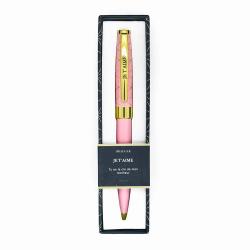 Stylo prénom JET AIME - Rétractable + boite cadeau