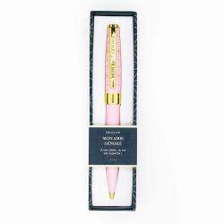 Stylo prénom MON AMIE GENIALE - Rétractable + boite cadeau