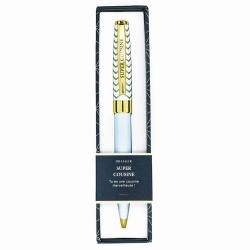 Stylo prénom SUPER COUSINE - Rétractable + boite cadeau