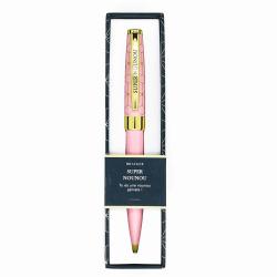 Stylo prénom SUPER NOUNOU - Rétractable + boite cadeau