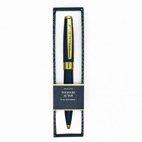 Stylo prénom TOUJOURS AU TOP - Rétractable + boite cadeau
