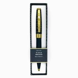 Stylo prénom TU ES LE MEILLEUR - Rétractable + boite cadeau