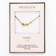 Collier pendentif prénom FANNY - 42 cm env réglable