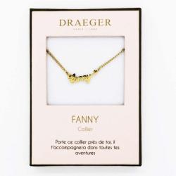 Collier prénom personnalisé FANNY - 42 cm env réglable