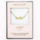 Collier pendentif prénom AUDREY - 42 cm env réglable