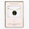 Collier pendentif lettre L - 42 cm env réglable