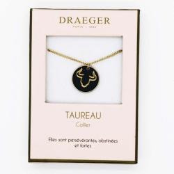 Collier pendentif signe TAUREAU - 42 cm env réglable