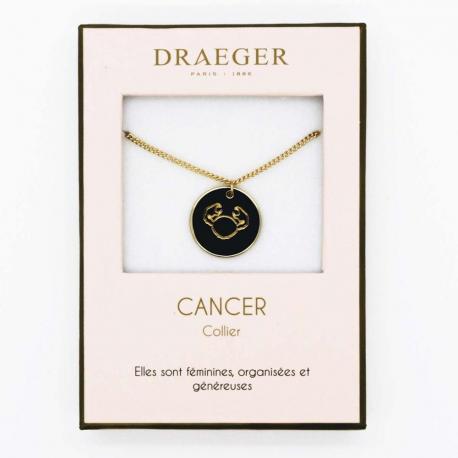 Collier pendentif signe CANCER - 42 cm env réglable