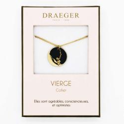 Collier pendentif signe VIERGE - 42 cm env réglable